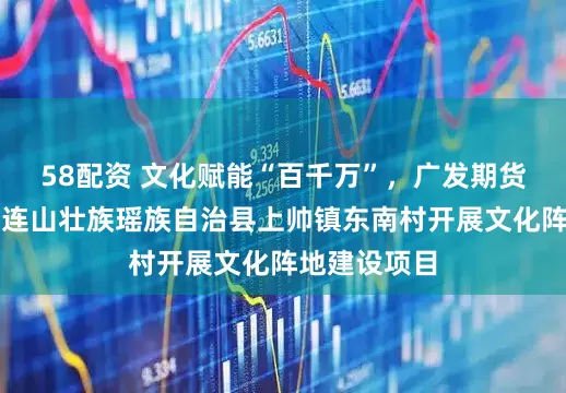 58配资 文化赋能“百千万”，广发期货资助广东省连山壮族瑶族自治县上帅镇东南村开展文化阵地建设项目